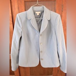 Light blue wool and cashmere blazer
